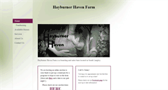 Desktop Screenshot of hayburnerhavenfarm.com