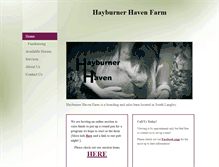 Tablet Screenshot of hayburnerhavenfarm.com